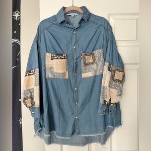 Oversized Denim Shirt